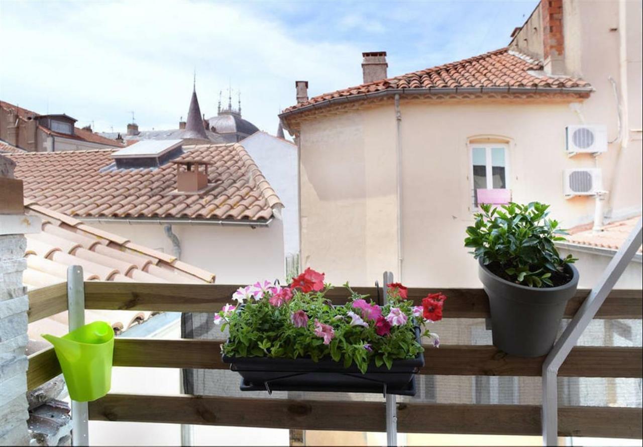 Beziers Studio Terrasse Exterior photo